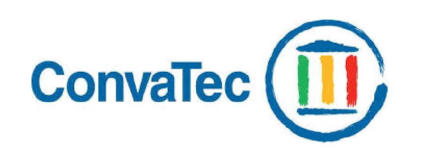 ConvaTec Logo, brand makes urinary catheter & ostomy supplies